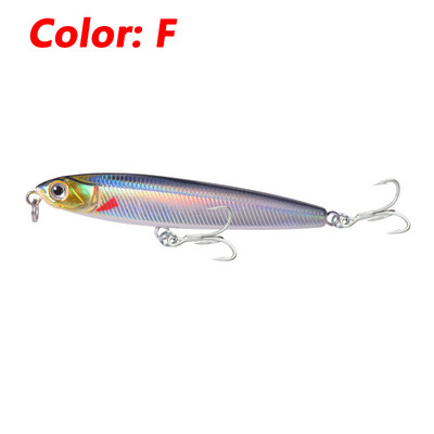 1 τεμ. Sinking Pencil Fishing Lure 10g 14g 18g Plastic Minnow Vibration Wobblers Winter Tackle Artificial Hard Bait for Pike Bass