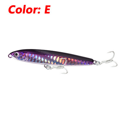 1 τεμ. Sinking Pencil Fishing Lure 10g 14g 18g Plastic Minnow Vibration Wobblers Winter Tackle Artificial Hard Bait for Pike Bass