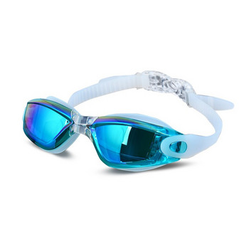 Галванични ултравиолетови водоустойчиви бански очила против замъгляване Очила за плуване Водни очила Gafas Регулируеми очила за плуване Жени Мъже