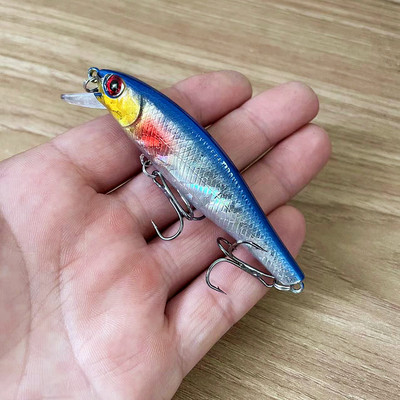 1 tk ujuvad Minnow kalapüügi landid voblerid 8,5 cm 9,3 g Jerkbait tehisplastist kõva sööt Carkbait Bass haugi püügivahendid