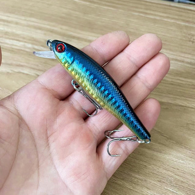 1 tk ujuvad Minnow kalapüügi landid voblerid 8,5 cm 9,3 g Jerkbait tehisplastist kõva sööt Carkbait Bass haugi püügivahendid
