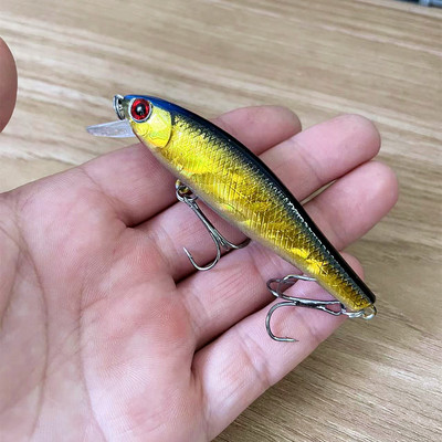 1 tk ujuvad Minnow kalapüügi landid voblerid 8,5 cm 9,3 g Jerkbait tehisplastist kõva sööt Carkbait Bass haugi püügivahendid