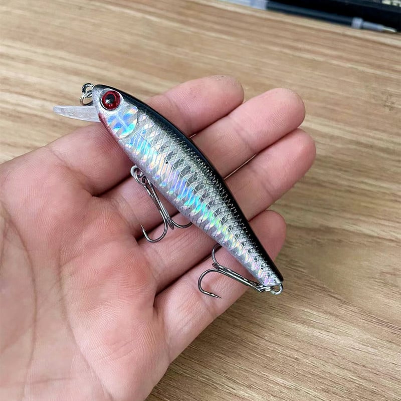 1 buc. Naluci plutitoare de pescuit cu minnow Wobblers 8,5 cm 9,3 g Jerkbait momeală tare din plastic Artificial Carkbait Bass Stiuca dispozitiv de pescuit