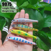 Magnetic Drive Rigge 70s Wobbler Fishing Lure for Bass Trout Floating Minnow 70mm 5,5g Hard Plastic Lures Fishing Lake Sea