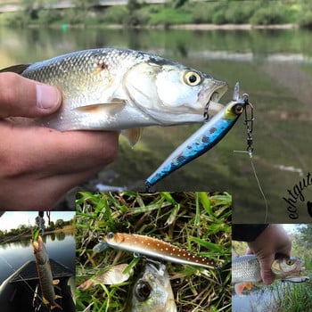 Magnetic Drive Rigge 70s Wobbler Fishing Lure for Bass Trout Floating Minnow 70mm 5,5g Hard Plastic Lures Fishing Lake Sea