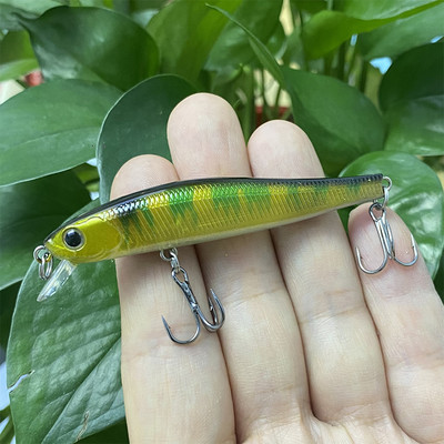 Magnetic Drive Rigge 70s Wobbler Fishing Lure for Bass Trout Floating Minnow 70mm 5,5g Hard Plastic Lures Fishing Lake Sea