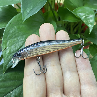 Magnetic Drive Rigge 70s Wobbler Fishing Lure for Bass Trout Floating Minnow 70mm 5,5g Hard Plastic Lures Fishing Lake Sea