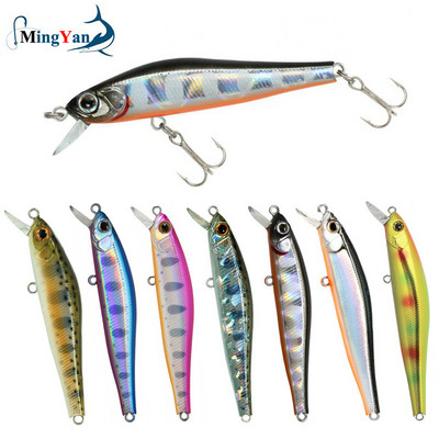 1PCS 70MM 5.5G потъващи рибарски примамки Minnow Изкуствена стръв 3D естествени очи Воблер Риболовни принадлежности с твърда стръв
