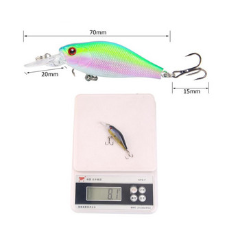 1 τεμ Minnow Fishing Lure Wobblers 7cm 8,1g Floating Crankbait Τεχνητό Πλαστικό Σκληρό Δόλωμα Bass Pesca Είδη Ψαρέματος Κυπρίνου