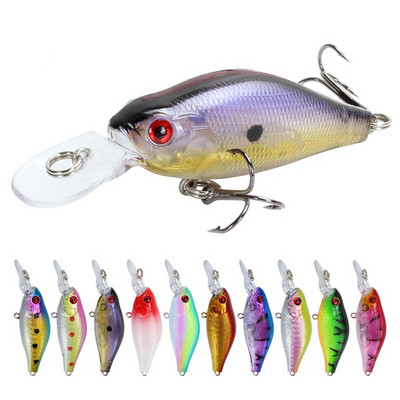 1Gb Minnow makšķerēšanas vilinājuma vobleri 7cm 8,1g peldošs Crankbait mākslīgās plastmasas cietās ēsmas bass Pesca karpu makšķerēšanas piederumi