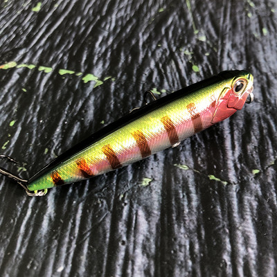 Pinnapealne pliiatslant 85mm 11g Topwater Walking the Dogs Freshwater Swimbait Fishing Vobbler haugi bassi kunstlikule kõvale söödale