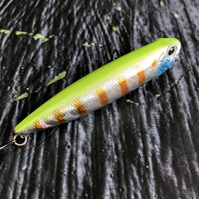 Pinnapealne pliiatslant 85mm 11g Topwater Walking the Dogs Freshwater Swimbait Fishing Vobbler haugi bassi kunstlikule kõvale söödale