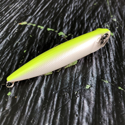 Pinnapealne pliiatslant 85mm 11g Topwater Walking the Dogs Freshwater Swimbait Fishing Vobbler haugi bassi kunstlikule kõvale söödale