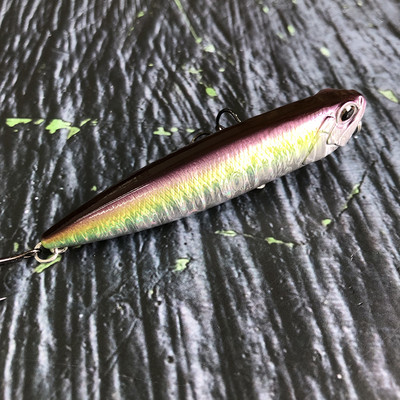 Pinnapealne pliiatslant 85mm 11g Topwater Walking the Dogs Freshwater Swimbait Fishing Vobbler haugi bassi kunstlikule kõvale söödale