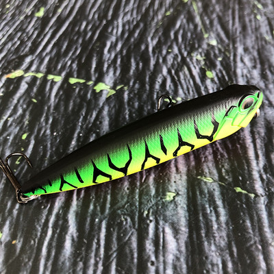 Pinnapealne pliiatslant 85mm 11g Topwater Walking the Dogs Freshwater Swimbait Fishing Vobbler haugi bassi kunstlikule kõvale söödale