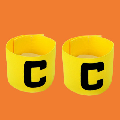 1/2Pcs Επαγγελματικό περιβραχιόνιο ποδοσφαίρου Nylon ρυθμιζόμενο ποδοσφαιρικό βραχίονα μπράτσο Leader Match Football Περιβραχιόνιο Captain Band Band