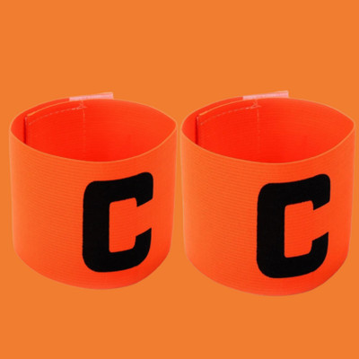 1/2Pcs Επαγγελματικό περιβραχιόνιο ποδοσφαίρου Nylon ρυθμιζόμενο ποδοσφαιρικό βραχίονα μπράτσο Leader Match Football Περιβραχιόνιο Captain Band Band