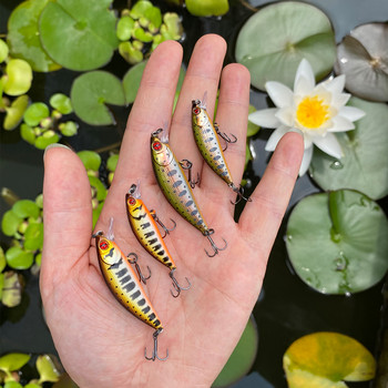 Peche Leurre LTHTUG PHOXY MINNOW HW 40S 2.6g 50S 4.5g Sinking Minnow with Assisthook Stream риболовни примамки за костур щука пъстърва