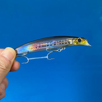 Θαλασσινό νερό Floating Fishing Lure Shallow Diving Minnow Tungsten 105mm 17,5g Long Casting Τεχνητό δόλωμα για σκουμπρί λαβράκι