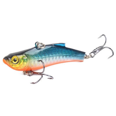 1 buc. Nalucă de pescuit cu gheață de iarnă 7cm/18g scufundare Isca artificială Rattlin vibrație VIB momeală tare Crankbait cârlige înalte