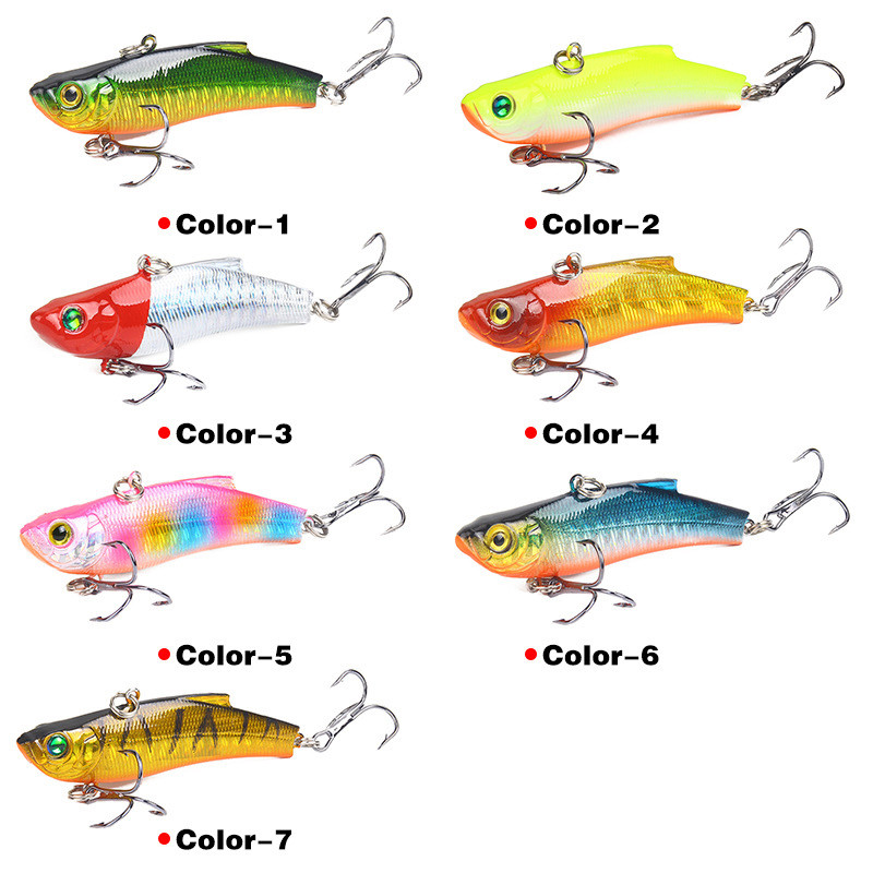 1 buc. Nalucă de pescuit cu gheață de iarnă 7cm/18g scufundare Isca artificială Rattlin vibrație VIB momeală tare Crankbait cârlige înalte