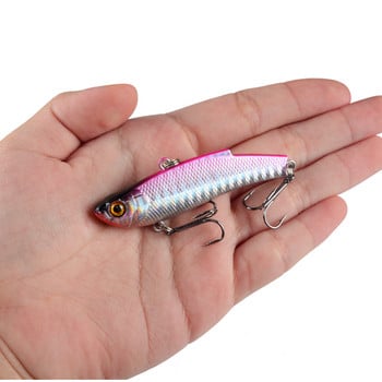 1 ΤΕΜ 7cm/20g Τεχνητό Ιαπωνικό VIB Fishing Lure Μόλυβδος μέσα σε σκληρό δόλωμα Περιστρεφόμενο δόλωμα χειμερινό θαλάσσιο ψάρεμα