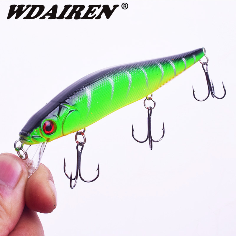 1 ks Rybárske návnady na ryby typu minnow 14g/23g Wobblery na crankbait, ostrieže 3D oči, umelá tvrdá návnada, šťuka, kapor, bas, plávajúce swimbait ryby