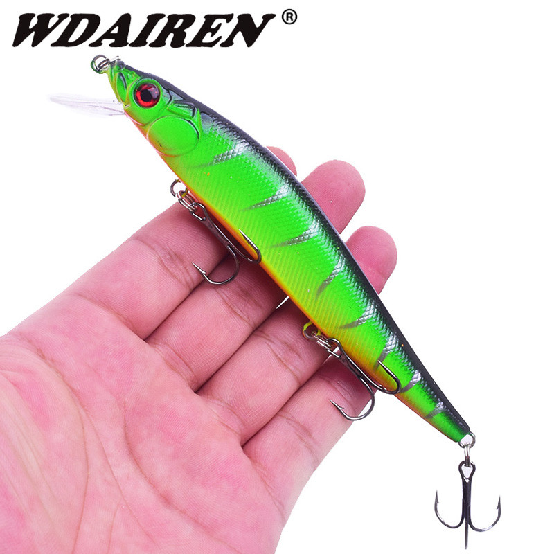 1 ks Rybárske návnady na ryby typu minnow 14g/23g Wobblery na crankbait, ostrieže 3D oči, umelá tvrdá návnada, šťuka, kapor, bas, plávajúce swimbait ryby