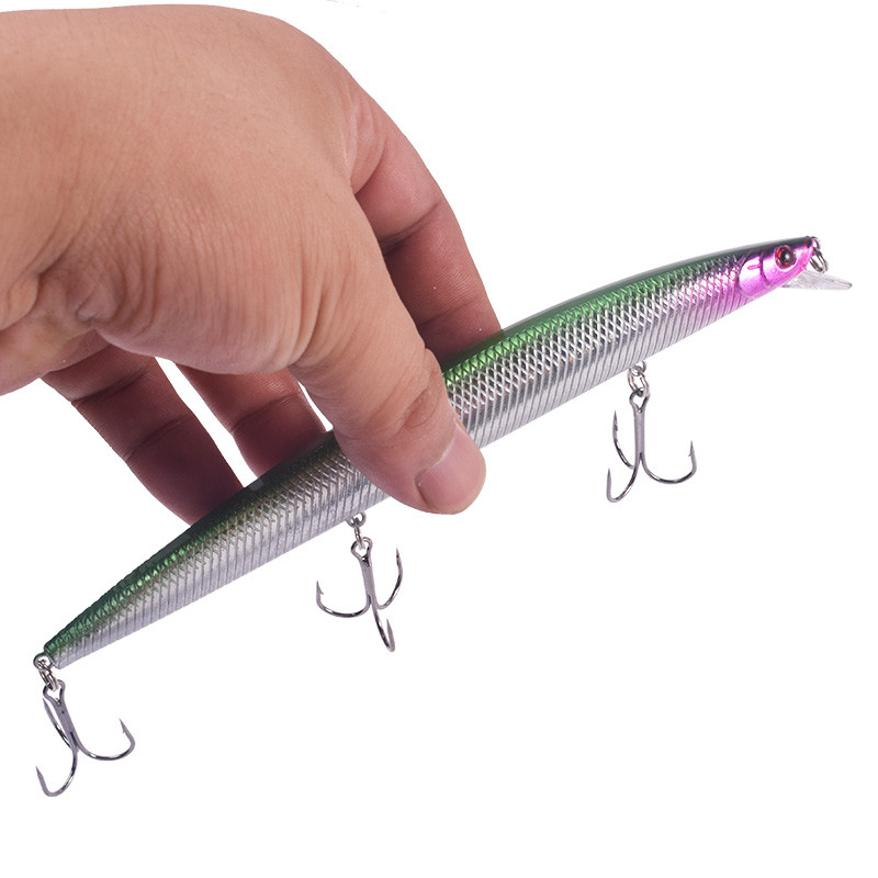 1 vnt Big Minnow jūrinės žvejybos masalai 18cm 24g velkamieji vobleriai Isca plastikiniai dirbtiniai kietieji masalai Crankbait Pesca žvejybos reikmenys