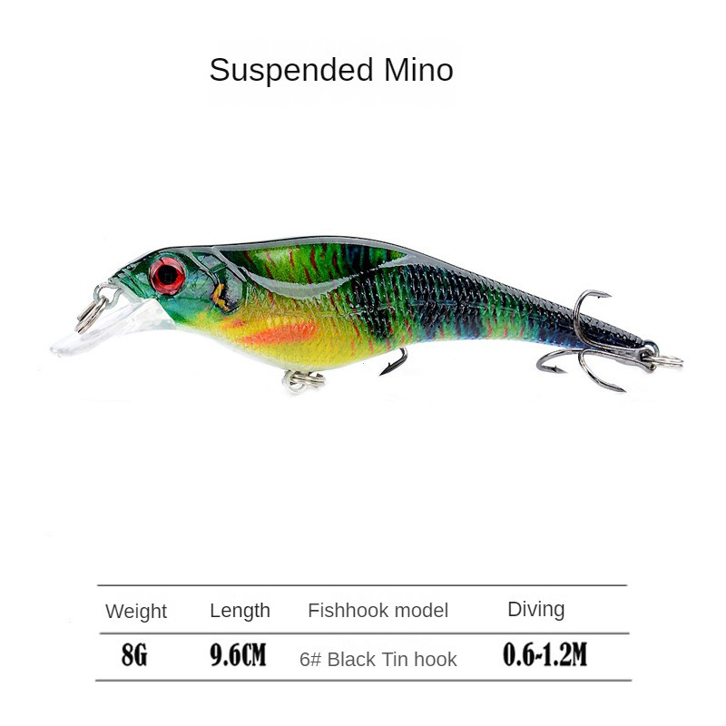 Suspended Minoring Bead Mamci 9,6 CM 8G mamac s UV printom za ribolov