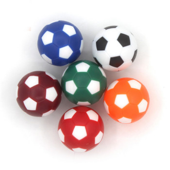 6PCS/lot 32mm малка футболна топка Мини топки за футбол на маса Черно-бяла футболна топка за забавление Гъвкава обучена спокойна играчка