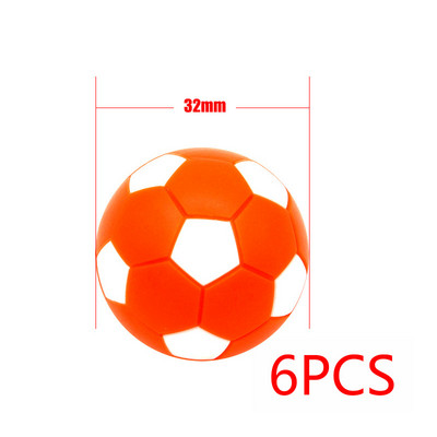 6 tk/partii 32 mm väike jalgpallipall Mini lauajalgpallipallid, must-valge jalgpallipall meelelahutuseks Paindlik treenitud lõdvestunud mänguasi