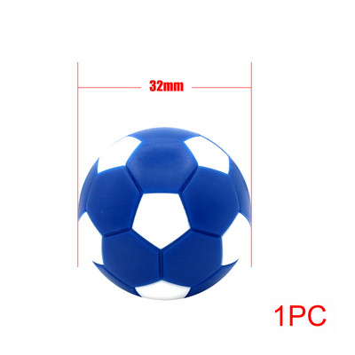 6 tk/partii 32 mm väike jalgpallipall Mini lauajalgpallipallid, must-valge jalgpallipall meelelahutuseks Paindlik treenitud lõdvestunud mänguasi