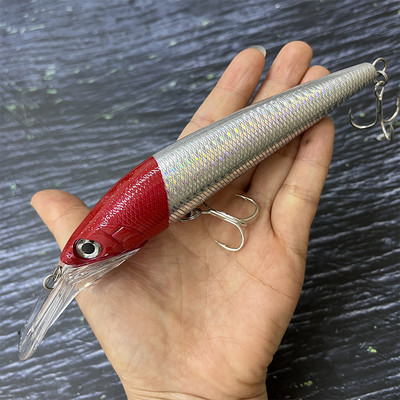 140 mm 40 g uppuv trolling Slim Minnow kalapüügipeibutis vobler Long Casting ujumissööt mereahvena 3D kunstlikule kõvale söödale