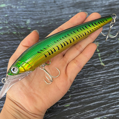 140 mm 40 g uppuv trolling Slim Minnow kalapüügipeibutis vobler Long Casting ujumissööt mereahvena 3D kunstlikule kõvale söödale