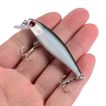 1 ΤΕΜ Ποιότητας Wobblers 6,5cm 4,5g Trolling Minnow Fishing Lure on Pike Pesca Artificial Hard Crankbait Fish Bait Peche Carp