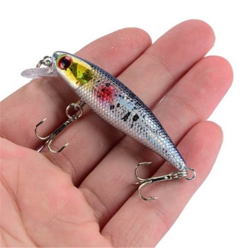 1 ΤΕΜ Ποιότητας Wobblers 6,5cm 4,5g Trolling Minnow Fishing Lure on Pike Pesca Artificial Hard Crankbait Fish Bait Peche Carp