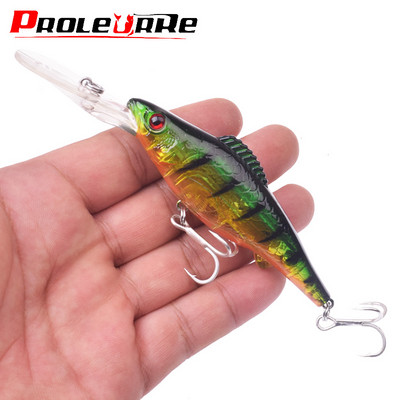 1Gb dziļi niršanas vobleri makšķerēšanas mānekļi 12,5 cm 15 g Big Crankbait Minnow Trolling Plastmasas mākslīgā cietā ēsma līdaku karpai