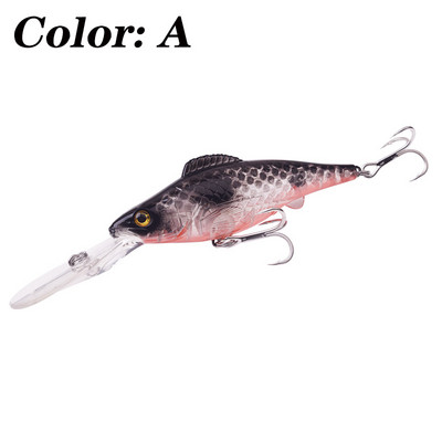 1 buc. Naluci de pescuit Wobblers de scufundare adâncă 12,5 cm 15 g Momeală mare Crankbait Minnow Trolling Plastic Artificial Hard Momeal pentru crap Stiuca Bas