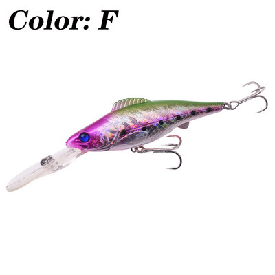 1 buc. Naluci de pescuit Wobblers de scufundare adâncă 12,5 cm 15 g Momeală mare Crankbait Minnow Trolling Plastic Artificial Hard Momeal pentru crap Stiuca Bas