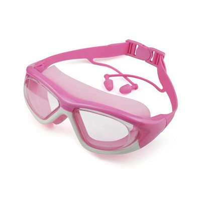 2-ühes komplekt Professionaalsed ujumisprillid Lastele Silikoonist rihmad Ujumisprillid Lastele Veealuse sukeldumise prillid Kõrvatropiga