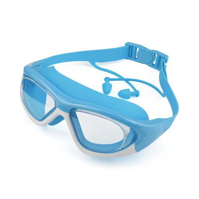 2-ühes komplekt Professionaalsed ujumisprillid Lastele Silikoonist rihmad Ujumisprillid Lastele Veealuse sukeldumise prillid Kõrvatropiga
