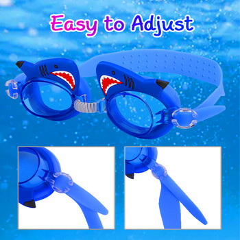 Αξεσουάρ κολύμβησης Παιδικά γυαλιά κολύμβησης Boy Kids Shark γυαλιά κολύμβησης με ωτοασπίδα κολύμβηση Γυαλιά σιλικόνης