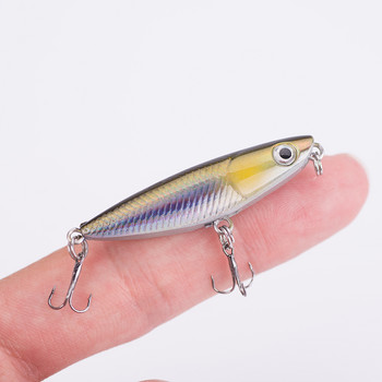 1 ΤΕΜ 4,5 cm 2g Floating Mini Pencil Fishing Lure Crankbait Minnow Popper Top Water Hard Lure Fishing Bait
