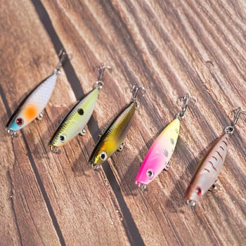 1PCS 4.5CM 2g плаваща мини молив риболовна примамка Crankbait Minnow Popper горна вода твърда примамка риболовна стръв