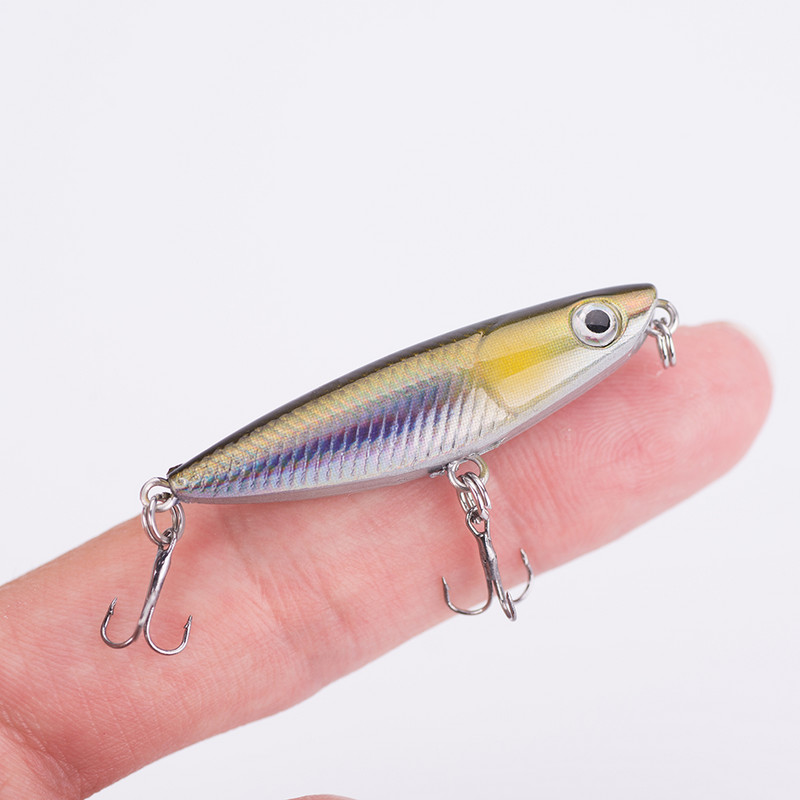 1 tk 4,5 cm 2g ujuv minipliiatsiga kalapüügisööt Crankbait Minnow Popper Top Water Hard Lure püügisööt