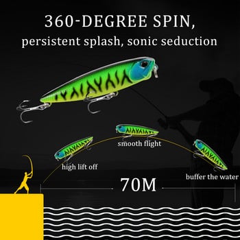 1 τεμ Mini Fishing Lure Floating Pencil Bait 5mm 3g Crankbait Artificial Plastic Hard Baits Wobblers Bass Pike Fishing Tacking