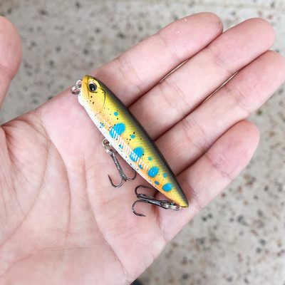 1tk Mini kalastuslant ujuv pliiatssööt 5 mm 3g väntsööt Tehisplastist kõva sööt Vooblerid Bass haugi kalastustarbed