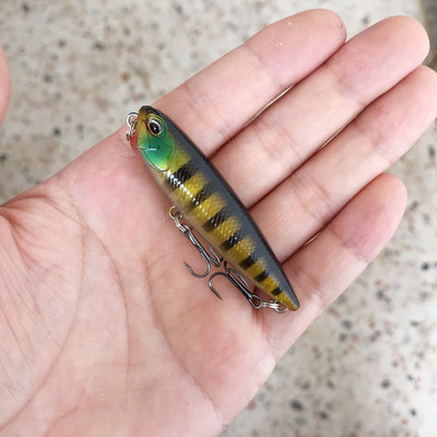 1tk Mini kalastuslant ujuv pliiatssööt 5 mm 3g väntsööt Tehisplastist kõva sööt Vooblerid Bass haugi kalastustarbed