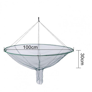 Сгъваема риболовна мрежа Преносими примамки за скариди Мрежа за раци, скариди, Кацане с капка, Риболовен кей, пристанища, езерна мрежа, Мрежа за улов на раци